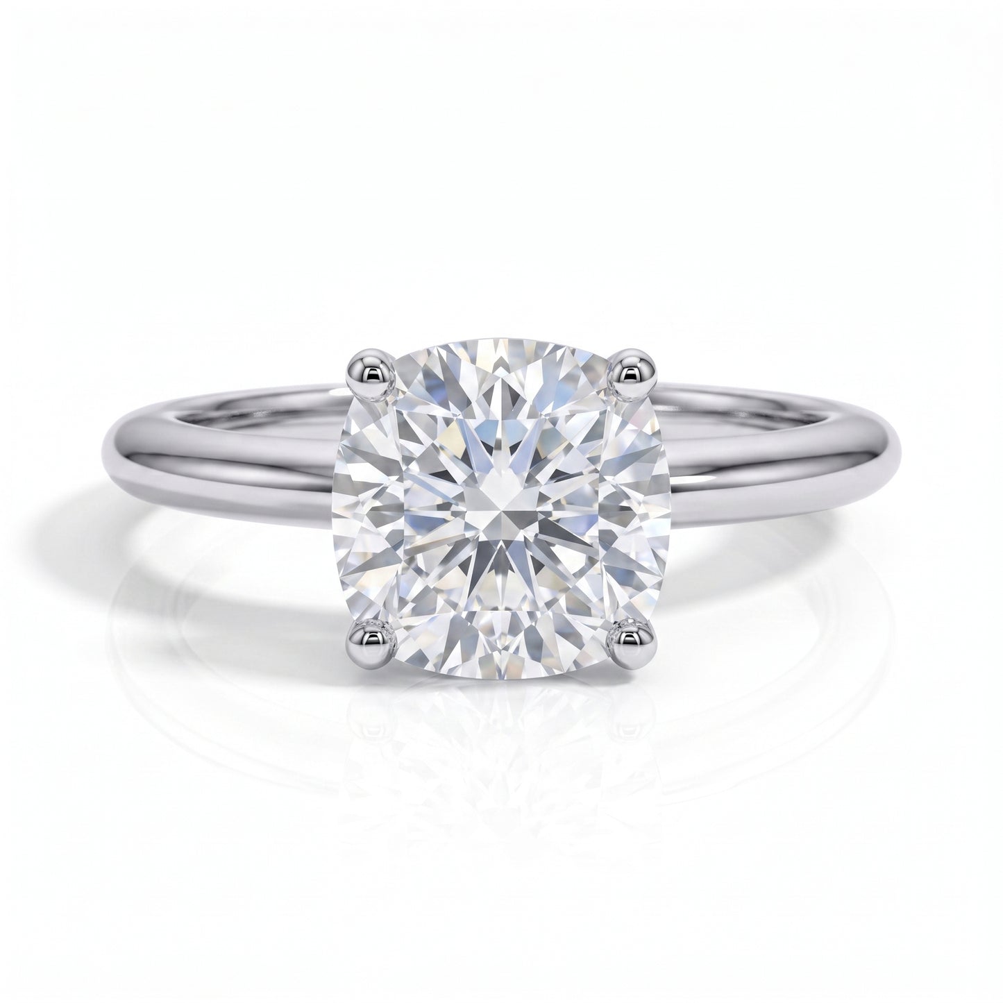 The Essence - Cushion Cut Moissanite Solitaire Ring