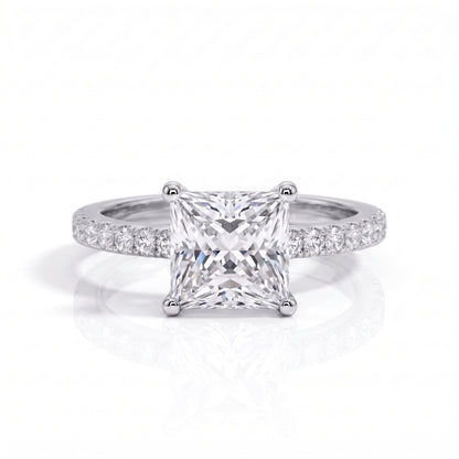 The Marion - Princess Cut Moissanite Set