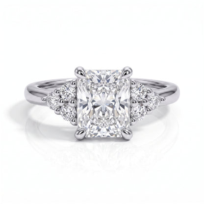 The Penelope - Radiant Cut Moissanite Solitaire Ring