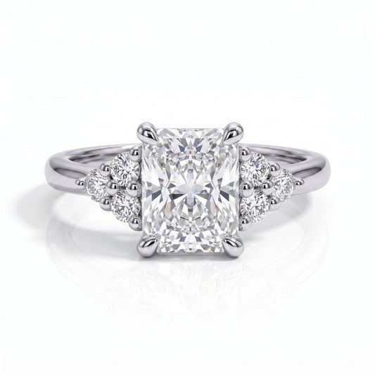 The Penelope - Radiant Cut Moissanite Solitaire Ring