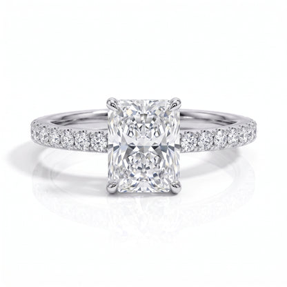 The Elowen - Radiant Cut Moissanite Solitaire Ring