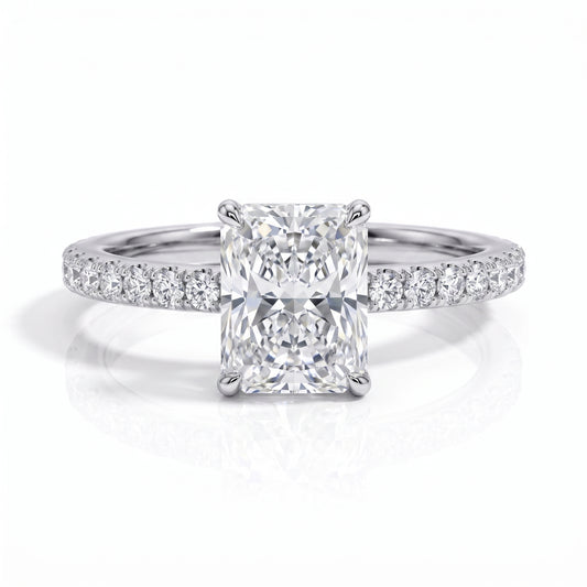 The Elowen - Radiant Cut Moissanite Solitaire Ring