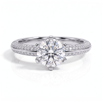 The Alessia - Round Brilliant Cut Moissanite Solitaire Ring
