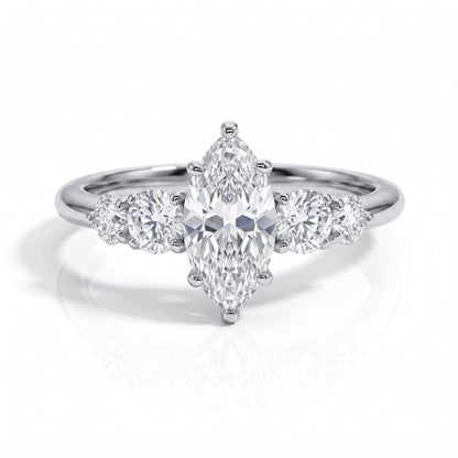 The Selena - Marquise Cut Moissanite Ring