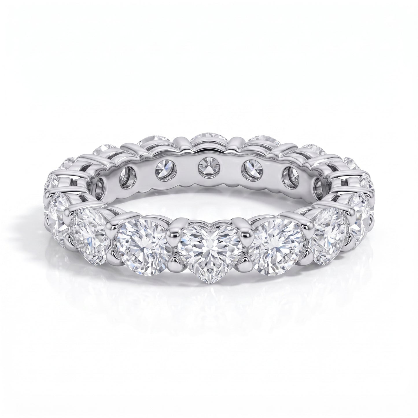 The Eva - Moissanite Wedding Band