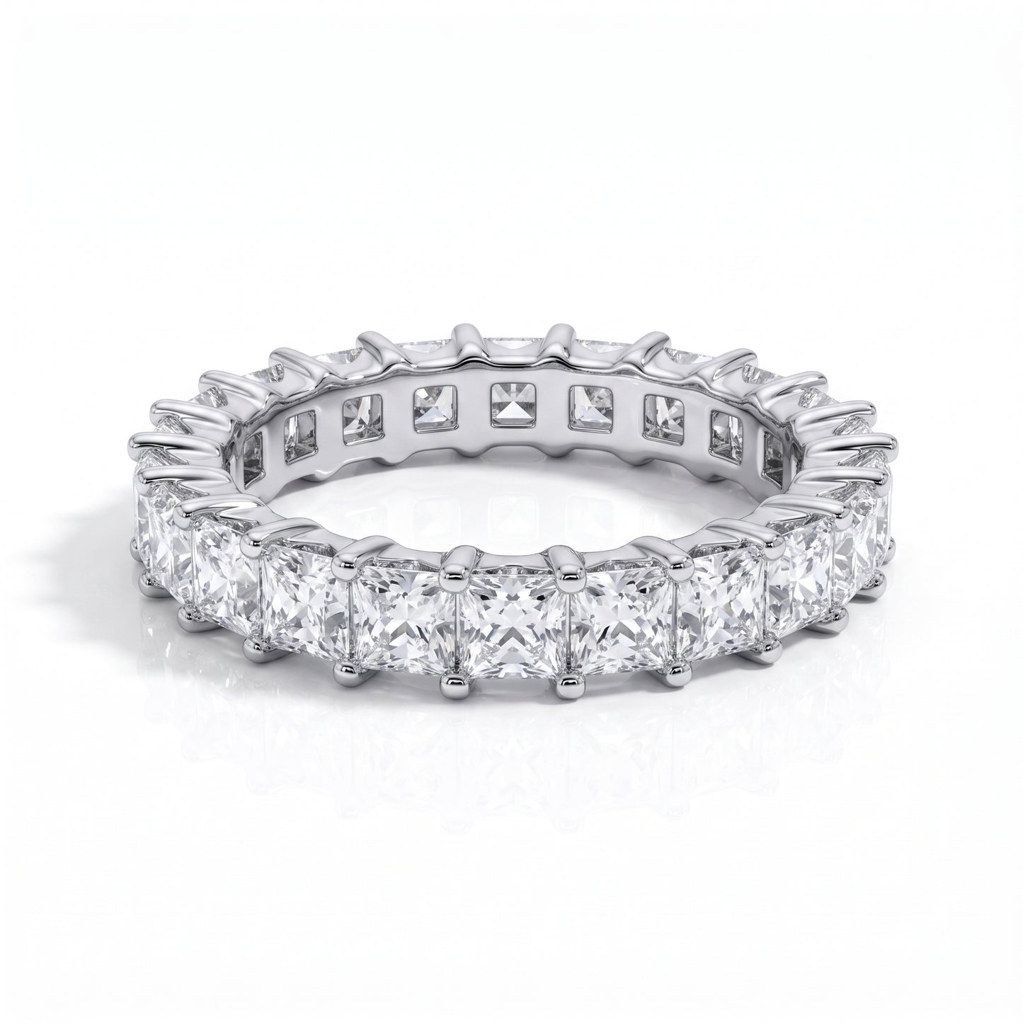 The Celestial - Princess Cut Moissanite Wedding Band