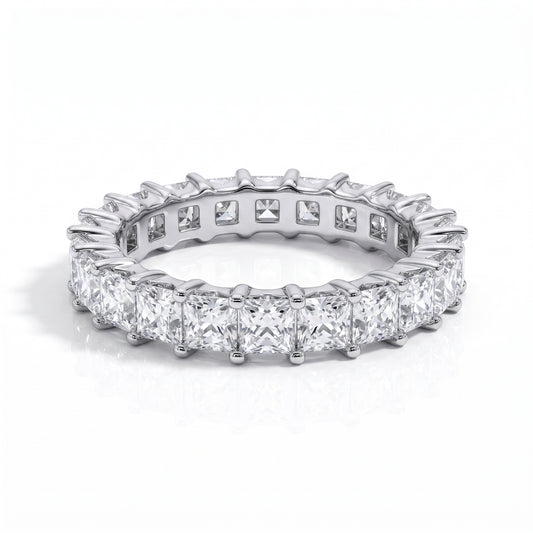 The Celestial - Princess Cut Moissanite Wedding Band