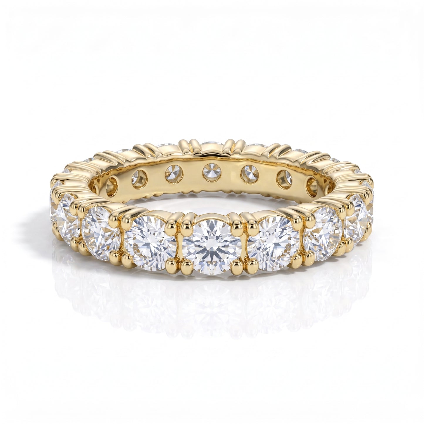 The Oriane - Moissanite Wedding Band