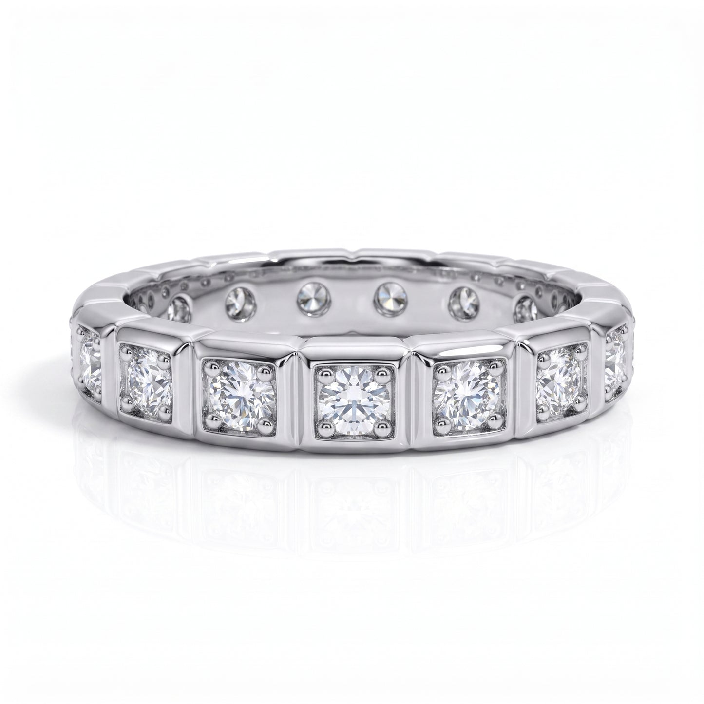 The Verity - Moissanite Wedding Band