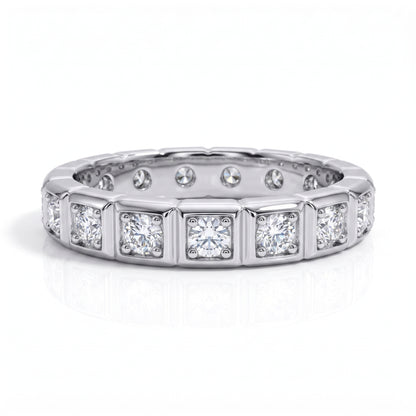 The Verity - Moissanite Wedding Band