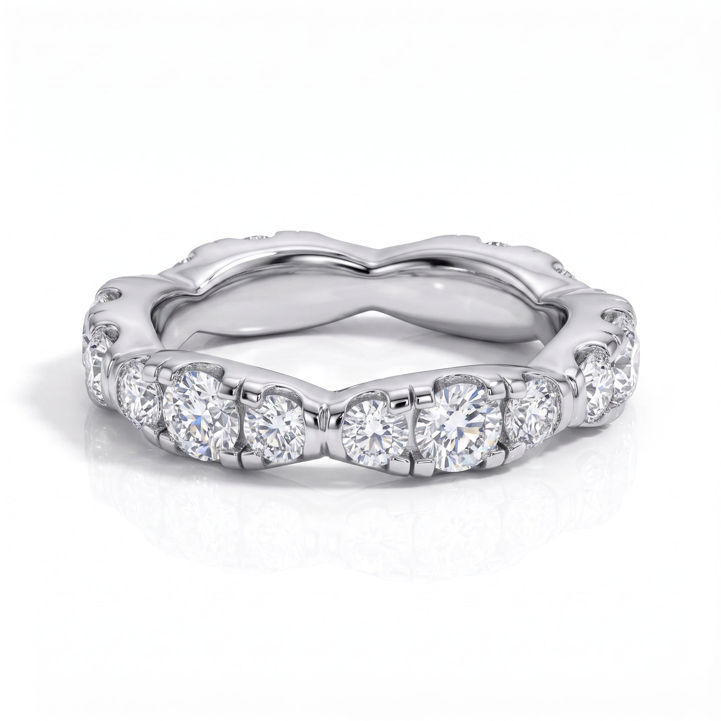 The Elysium – Moissanite Wedding Band