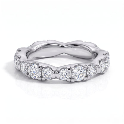 The Elysium – Moissanite Wedding Band