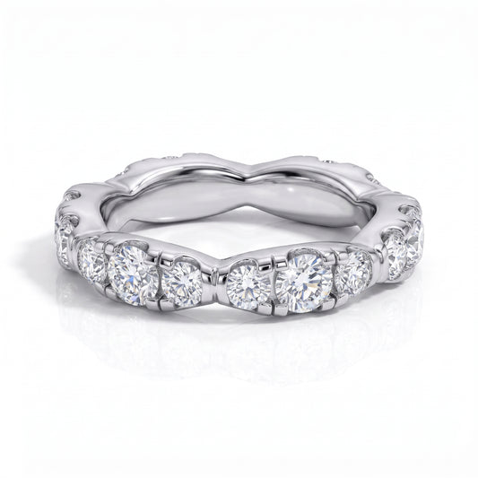 The Elysium – Moissanite Wedding Band